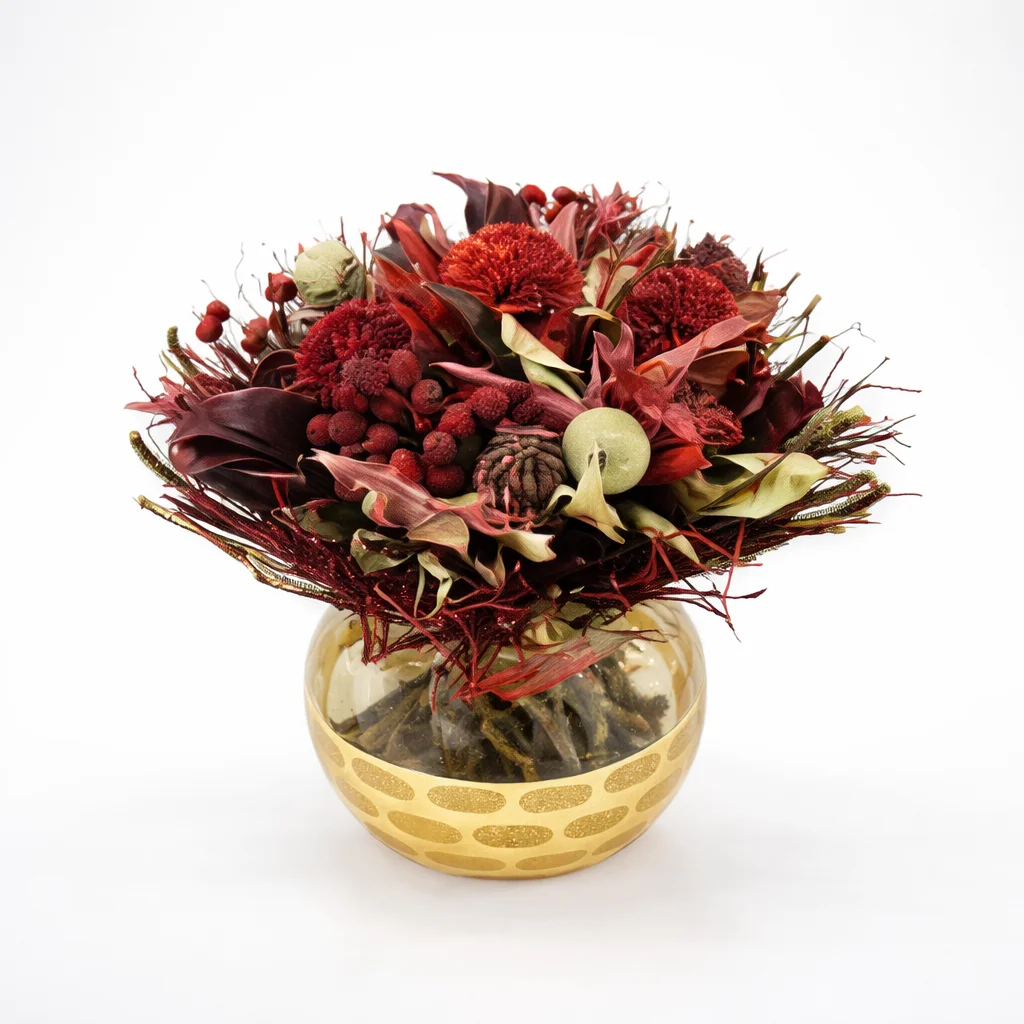 Red or Maroon Dry Flowers