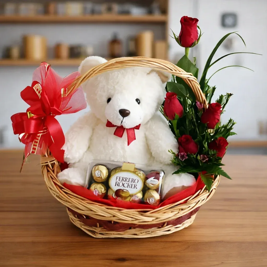 Ferrero and Teddy Basket