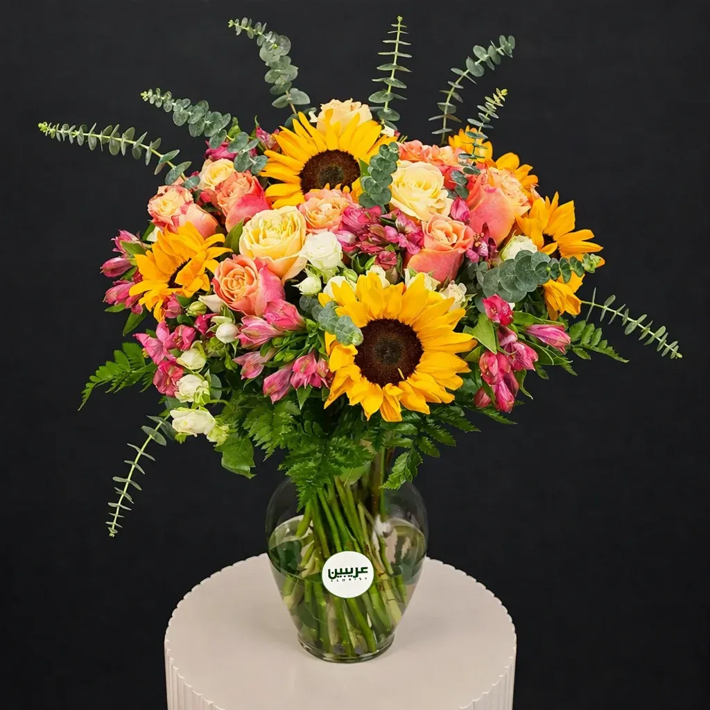 Bouquet Of 5 Bloom Ravishing Sunflowers