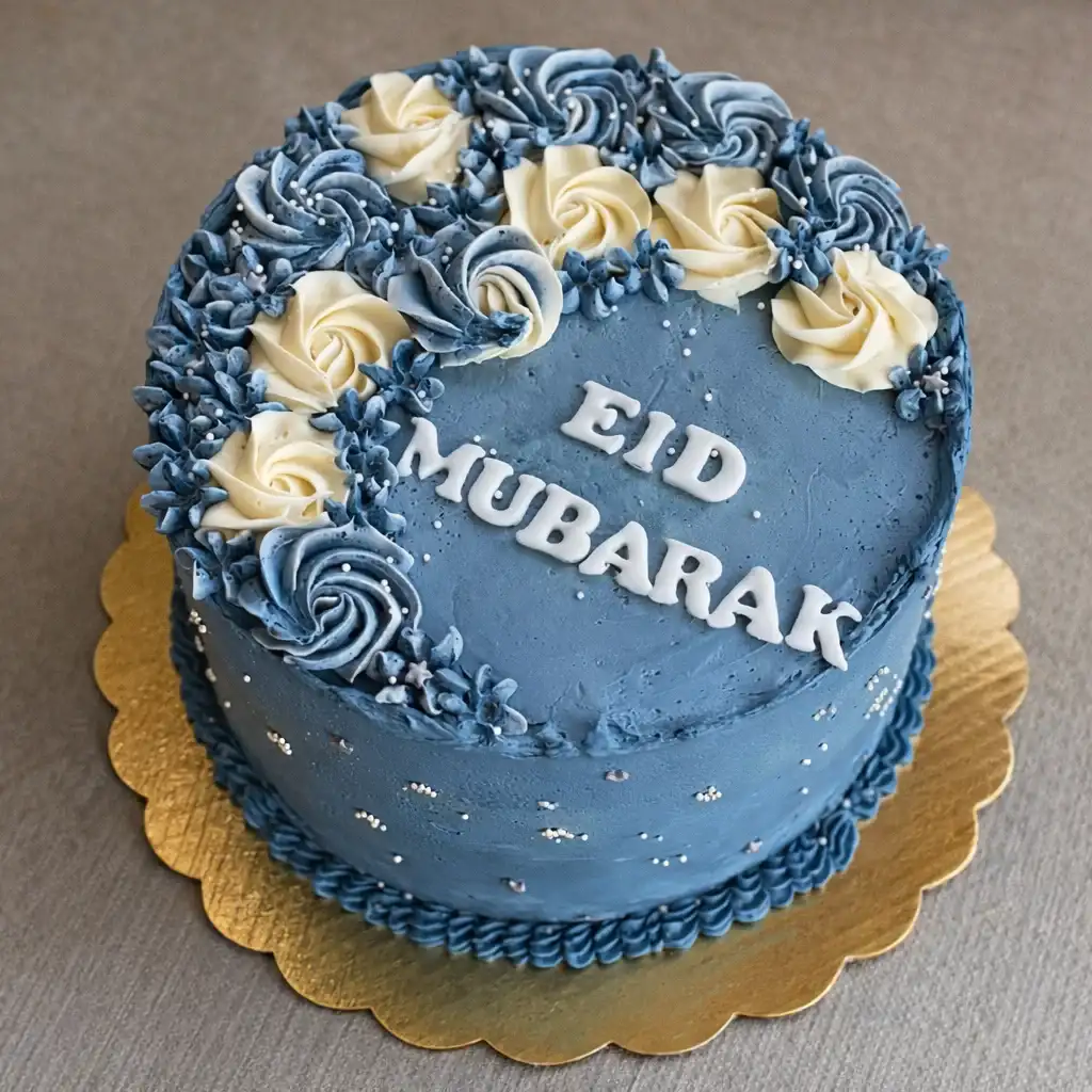 Eid Mubarak Chocolate Cake